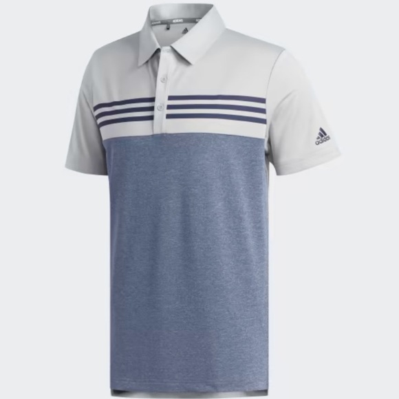 adidas - Men's Heather Color Block Golf Polo - Size XL - Picture 6 of 6